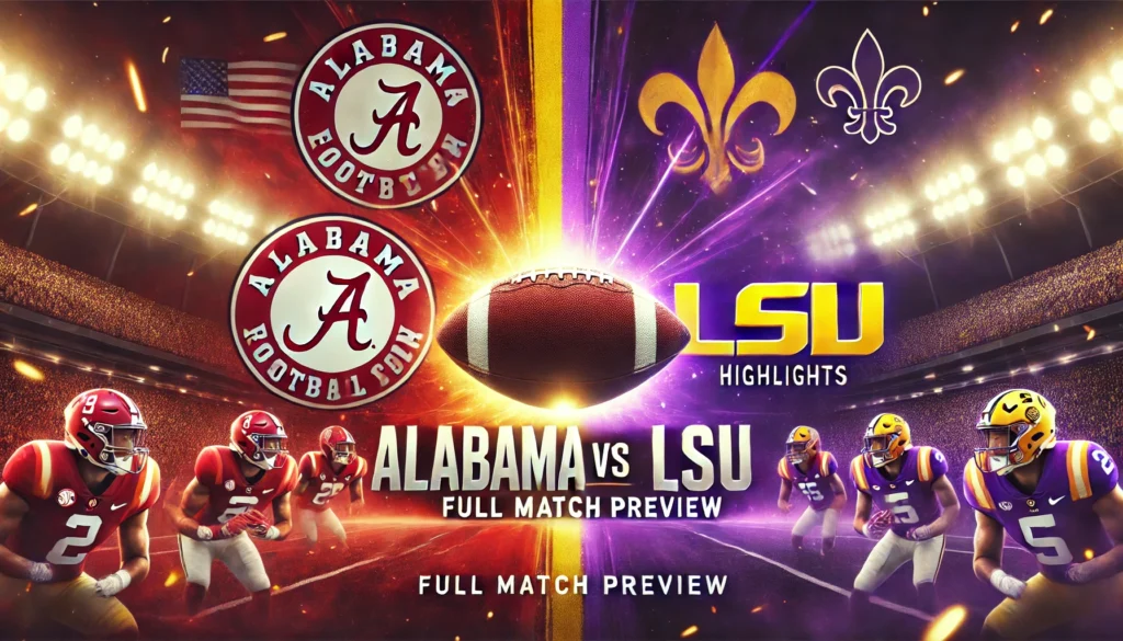 Alabama vs LSU Full Match Preview and Highlights