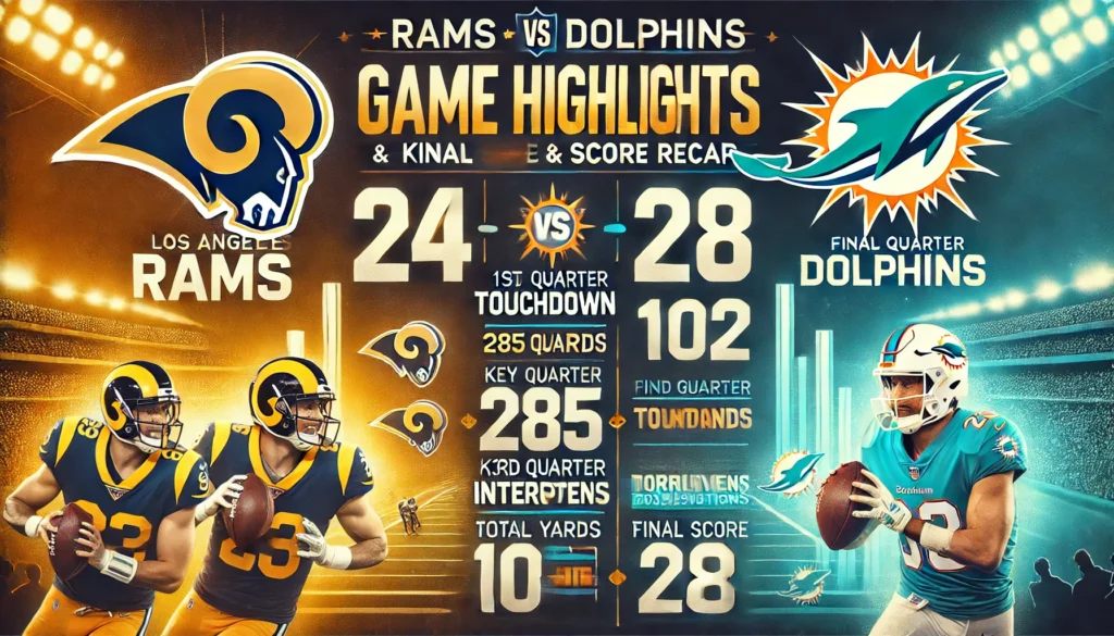 Rams vs Dolphins Game Highlights, Key Moments, and Final Score Recap